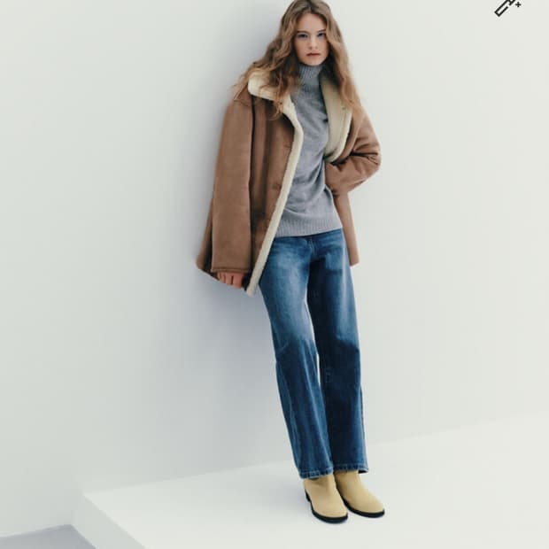 한섬 SJSJ 2025 내추럴 워싱 와이드 데님 팬츠 61-90사이즈