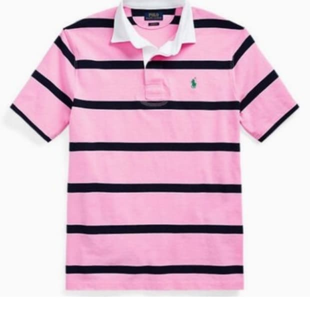 폴로 랄프로렌 아이코닉 럭비 반팔 셔츠 L사이즈
