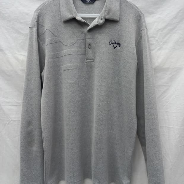 캘러웨이 골프 긴팔 카라티 남100 그레이