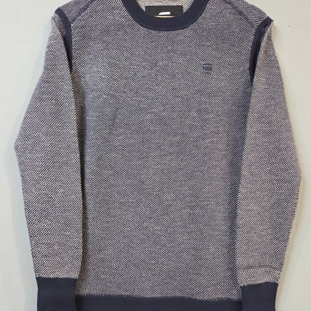G-Star RAW 네이비 패턴 니트 스웨터