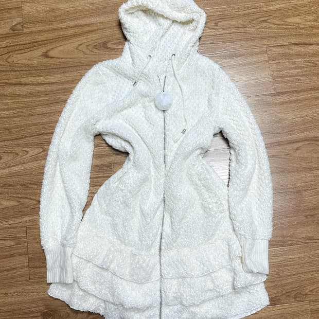 빈티지 폼폼이 화이트 레이스 원피스 집업 히메갸루 로걀 라떼 달천깔 고딕