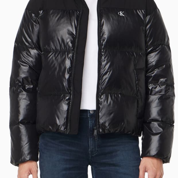 켈빈클라인 유광패딩