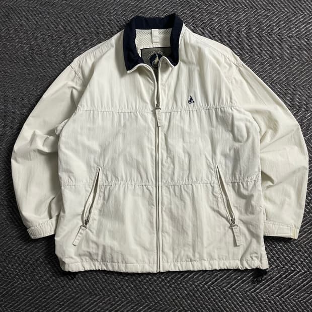 빈폴 스몰로고 미니멀 베이지 자켓o 4429