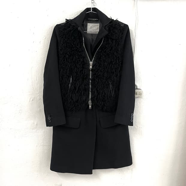 사카이 2013FW 런웨이 퍼울 캐시미어 코트