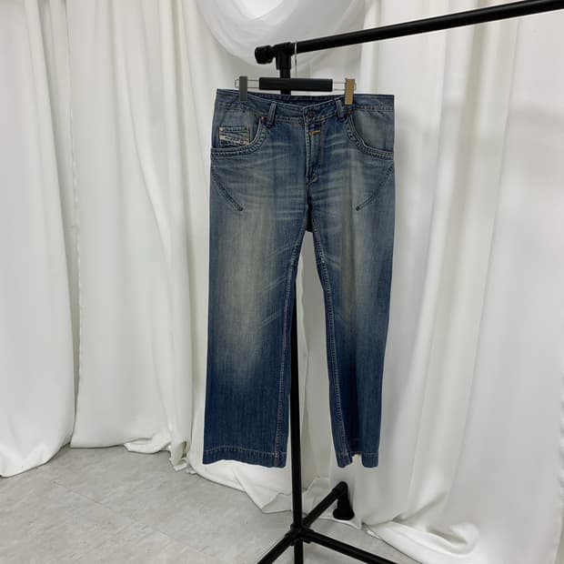 디젤 옐로우 워싱 일자진