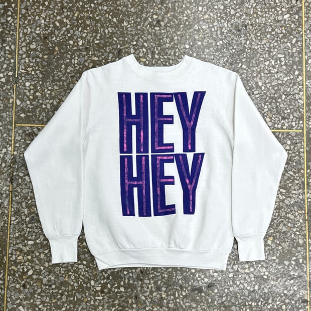 90s USA FOTL HEY HEY 빈티지 스웻셔츠 M