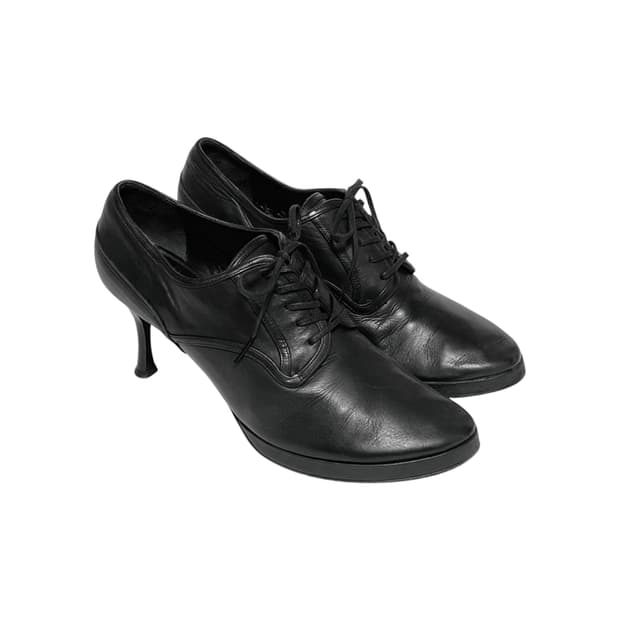 요지 야마모토 레이스업 커브드 힐