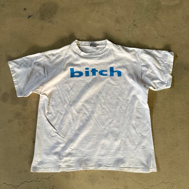190$ 빈티지 Bitch 스케이트보드 티셔츠 XL