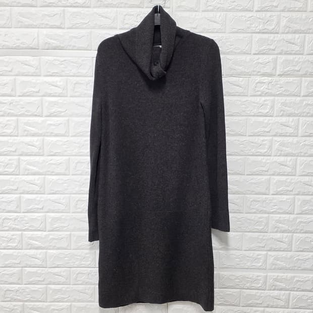 택포_ 막스마라 터틀넥 캐시미어 니트 원피스 L