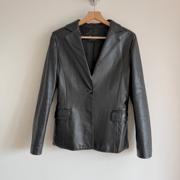 Pre owned 램스킨 레더 자켓