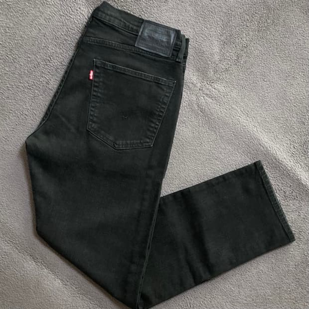 리바이스 502 빅E 블랙진 W36 L32