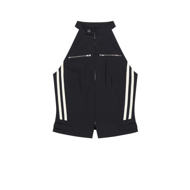 메아 MEA STRIPE SLIM VEST BLACK 베스트 블랙 M