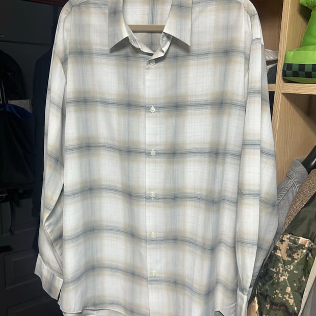 GU 체크셔츠 M