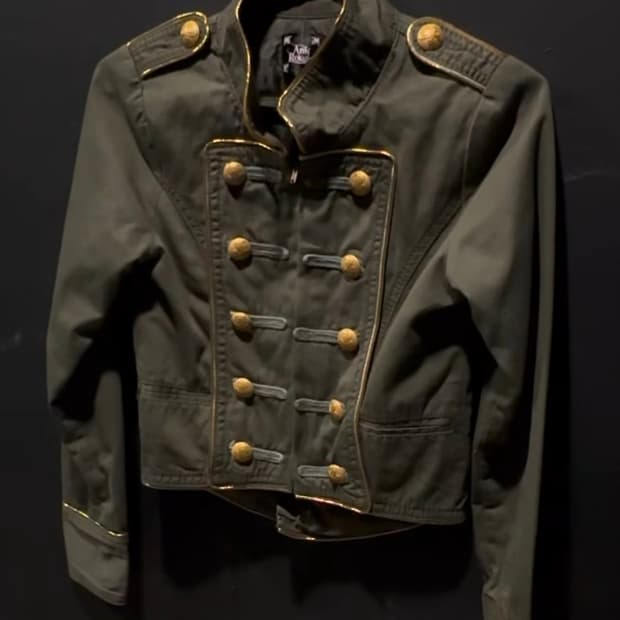 나폴레옹 카키 자켓 갸루y2k