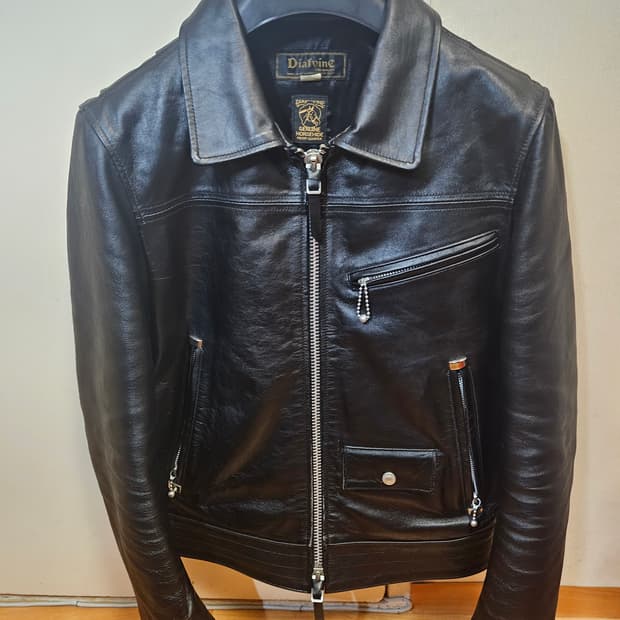 95 M) 디아프바인 로저 홀스하이드 말가죽 레더자켓