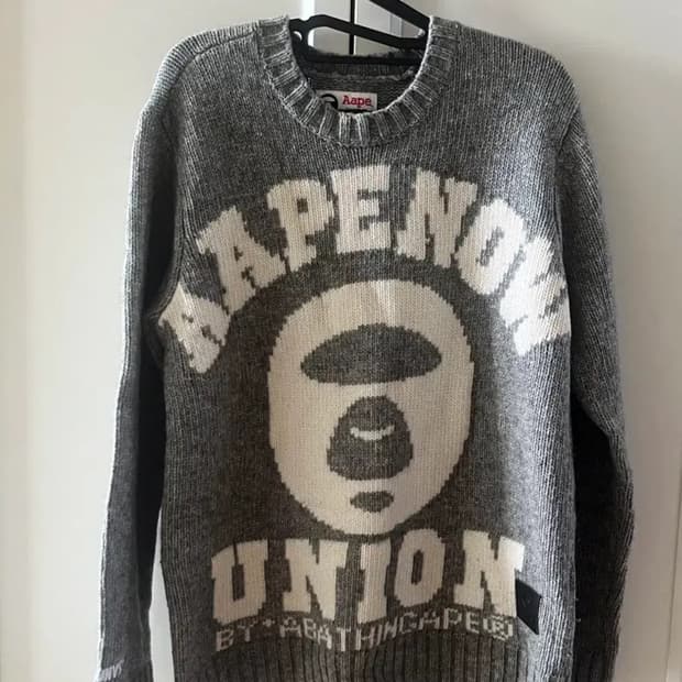 Aape 에이프 니트 xs 그레이