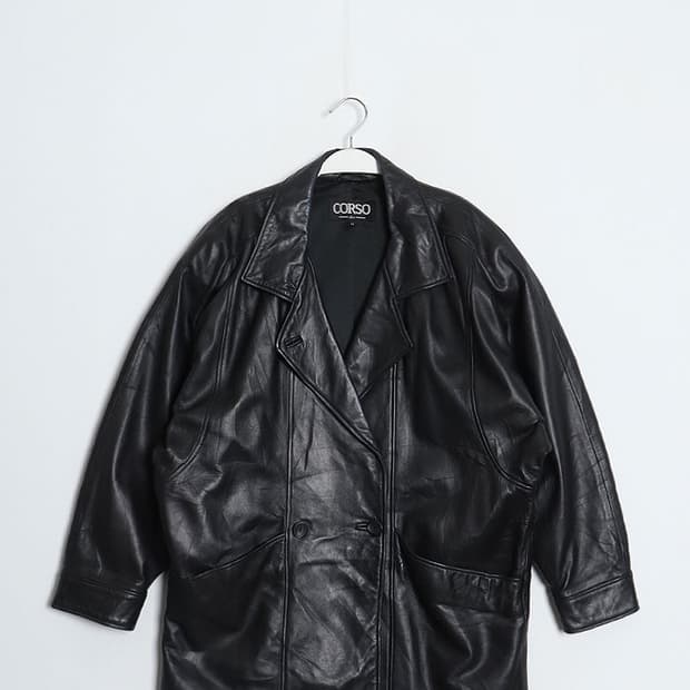 CORSO Dolman Leather Half Coat