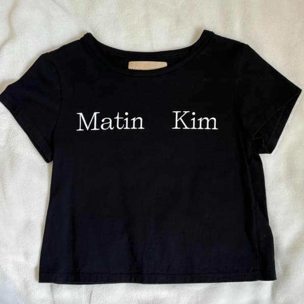 [마뗑킴] 크롭 반팔