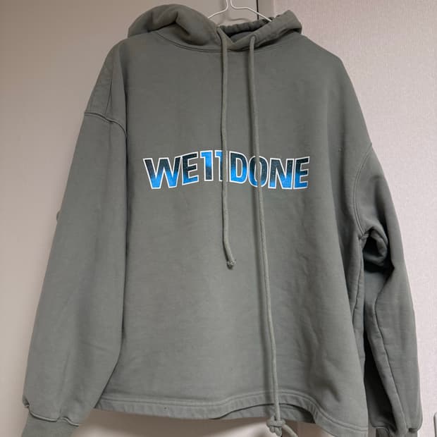 We11done 웰던 회색 후드티 XS