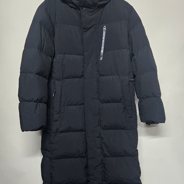 탑텐 폴라리스 프리미엄 구스 롱패딩 블랙 여 90