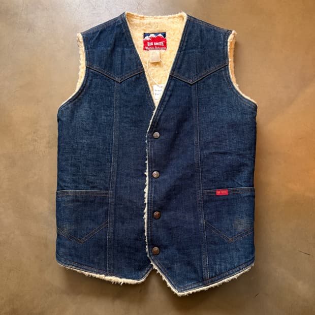70 ~ 80S 빅 스미스 USA 웨스턴 아웃웨어 데님 베스트