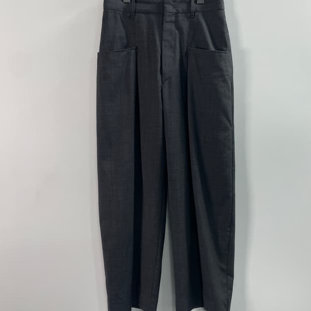 이자벨마랑 우먼스 그레이 와이드 슬랙스 팬츠 (onp.66)