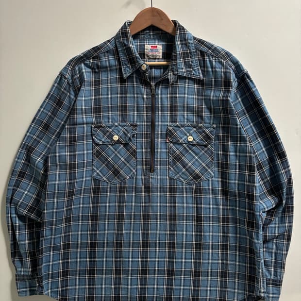 Levis 리바이스 체크 셔츠 반 집업 