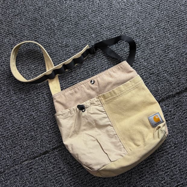 칼하트 wip 델타 스타프 캔버스 크로스 토트백 2267