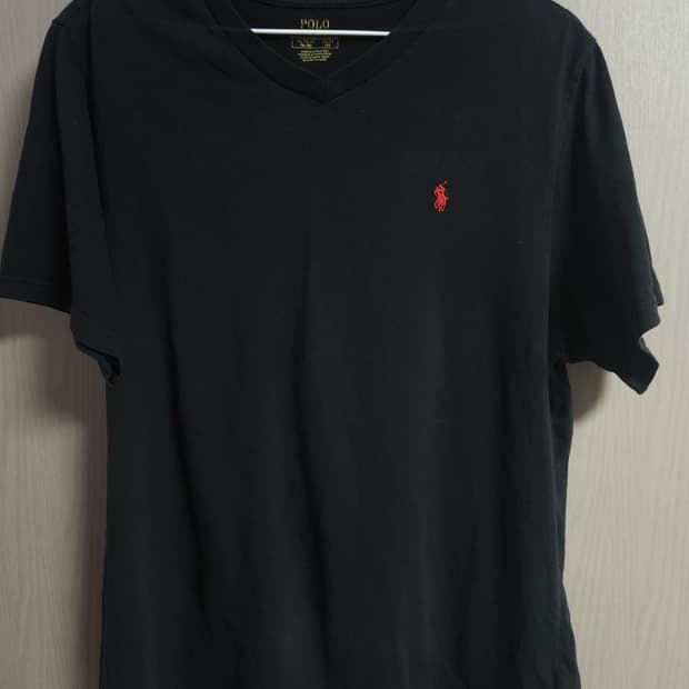 폴로 랄프로렌 브이넥 반팔 티셔츠, XL