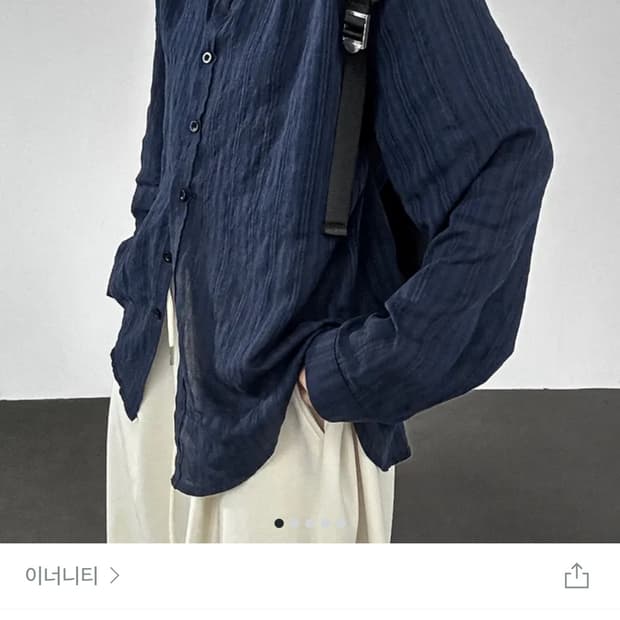 여성 보세 오버핏 체크셔츠 네이비 인기상품