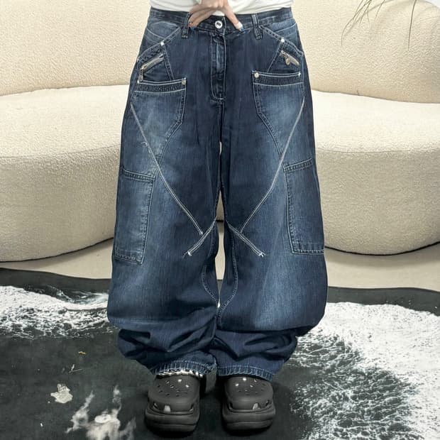 Vtg 워싱 힙합팬츠