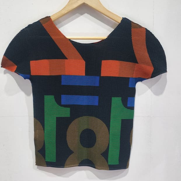 ISSEY MIYAKE me 넘버 반팔티 프리사이즈 정품