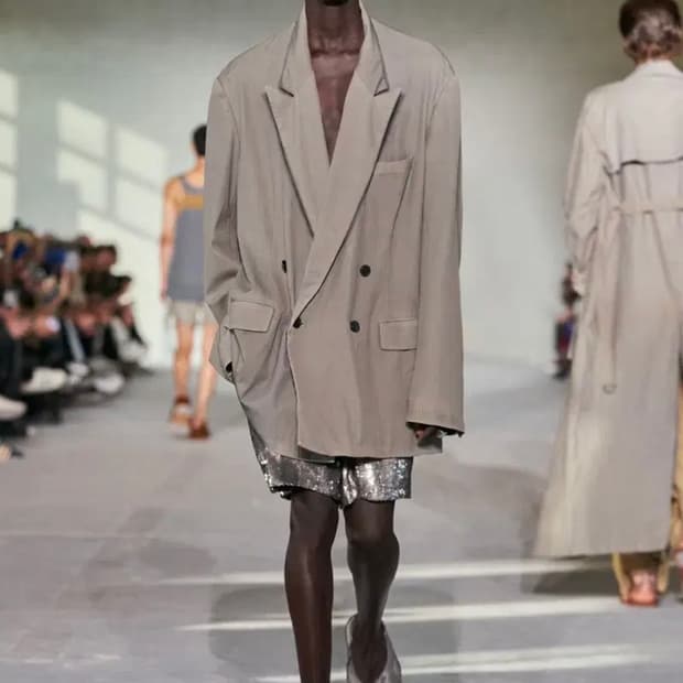 24ss 드리스 반 노튼 더블 블레이저 M