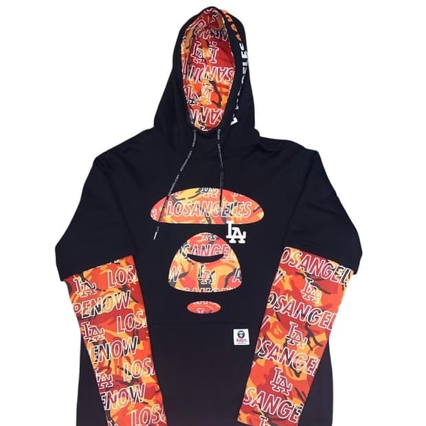 Aape Bape 로스앤젤레스 LA 후드티