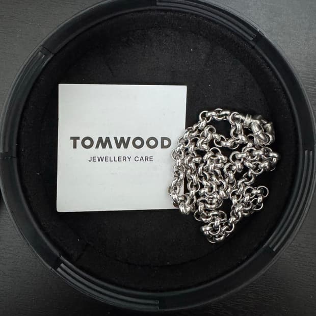 톰 우드 목걸이 Thick Rolo Chain 18인치