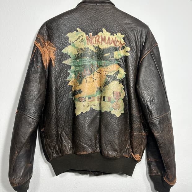 아비렉스 노르망디 a-2 레더자켓 M