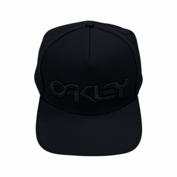 오클리 자수로고 볼캡 모자 블랙