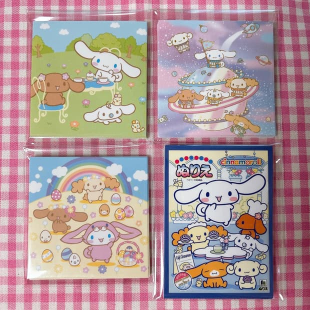 시나모롤 도무송 마감스티커 80장