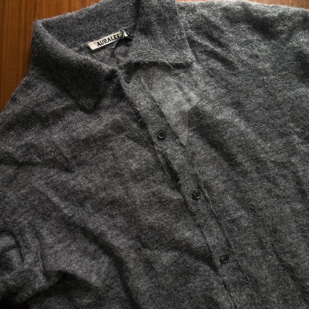 오라리 모헤어 가디건