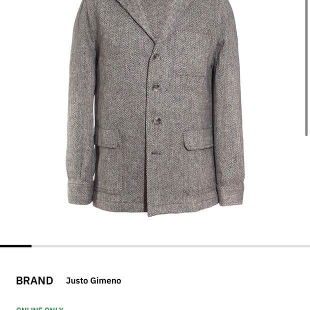 Justo gimeno 도네갈트위드 테바자켓 teba jacket