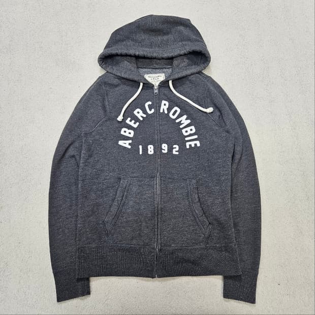 아베크롬비 아치 로고 후드 집업 M