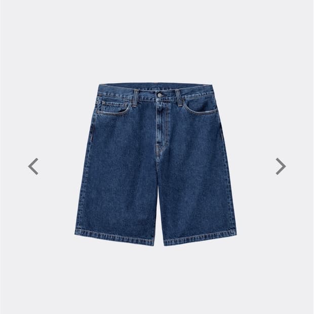 칼하트WIP LANDON SHORT ROBERTSON-BLUE STONE