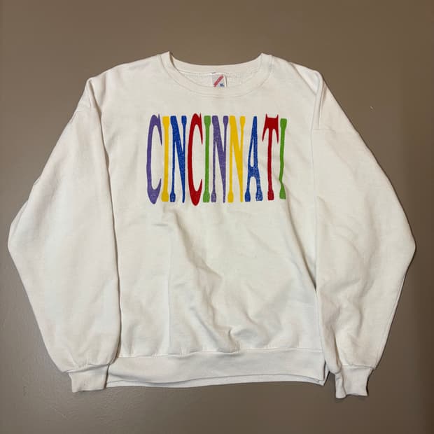 80s made in USA CINCINATI 스윗셔츠