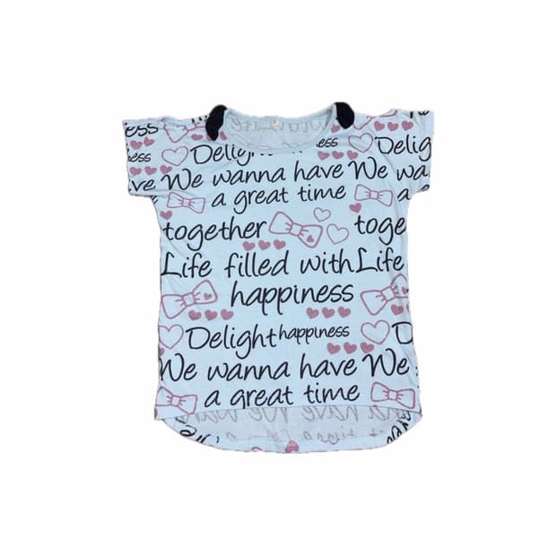 어깨 홀 리본 티