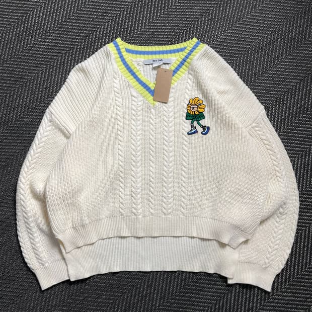 쥬시쥬디 케이블 아이보리 스웨터 니트 o 4565