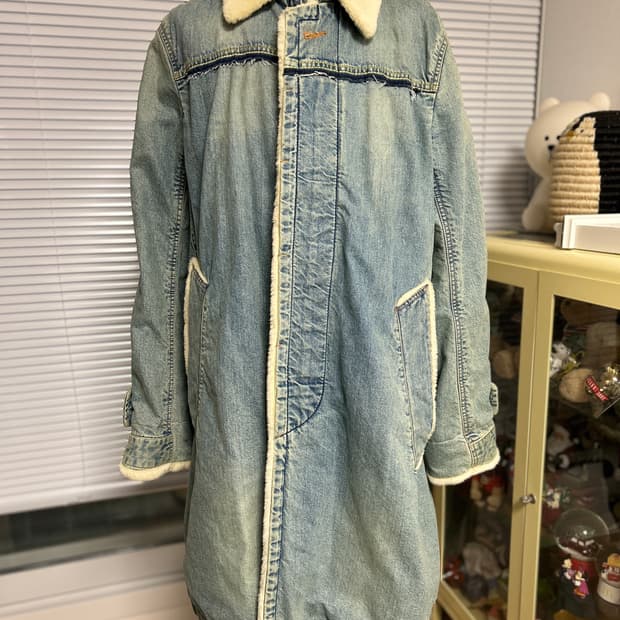 사카이 데님 쉐르파 그런지 코트 3