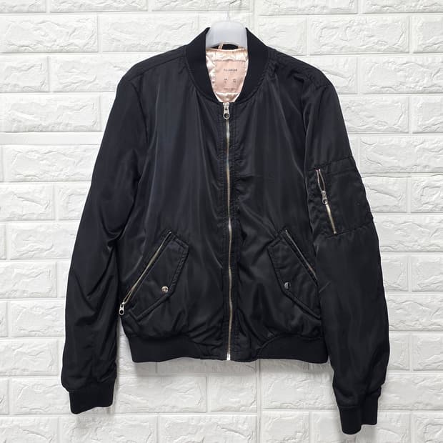 택포_ 풀앤베어 블랙 MA-1 항공점퍼 L