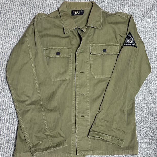 rrl 헤링본 셔츠 M