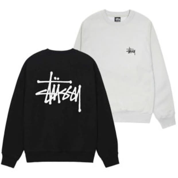 스투시 미니로고 맨투맨 (블랙)