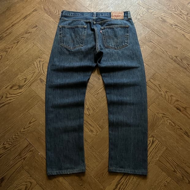 [34]리바이스 501 빈티지 워싱 스트레이트핏 데님 팬츠